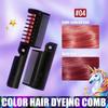 Temporary Hair Color Comb with Foldable Design for Quick Bright Hair Chalk Styling Non Toxic Washable Colorful Hairbrush for Adults Halloween Cosplay
