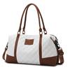 Travel bag High texture large capacity luggage bag Rhombus design fitness shoulder bag Short trip messenger bag