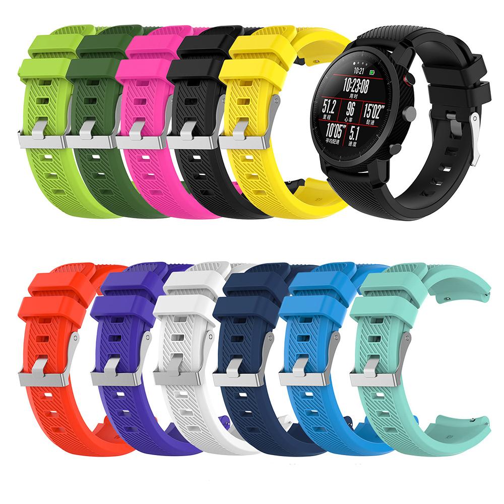 Classic 22mm Silicone Watch Strap for Fossil Gen 5/Men's Gen 4/Women Gen 4 & Asus Zenwatch 2 & Garmin Vivoactive 4 Bands Quick Release