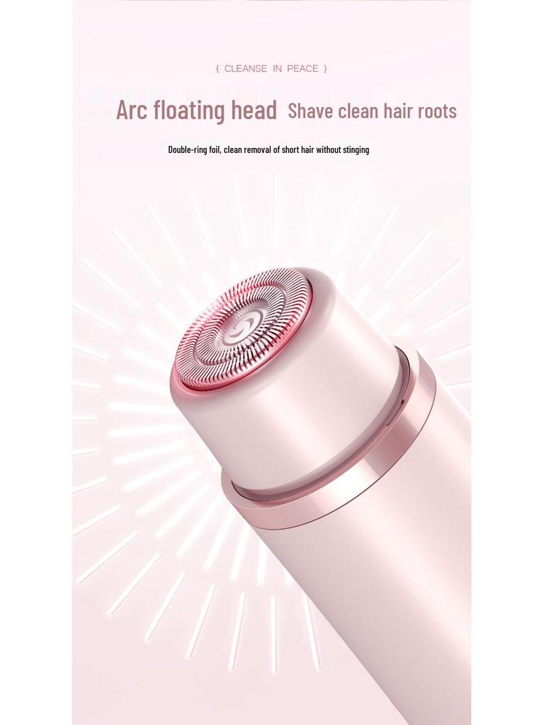 Dual-Head Women's Electric Epilator and Hair Trimmer