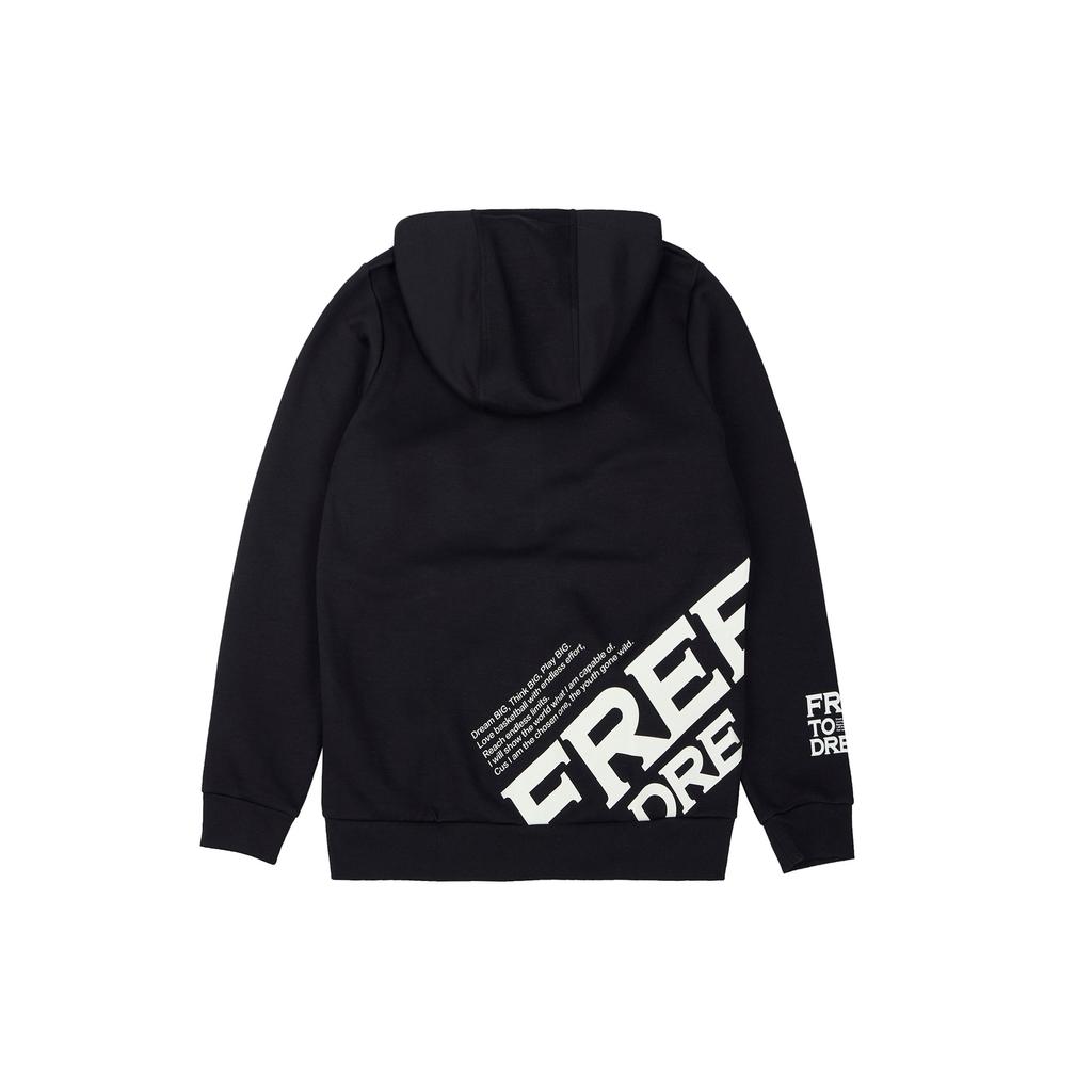 Anta Basketball Series Letter Pattern Zip Jacket Men Jackets Black 152211736-3