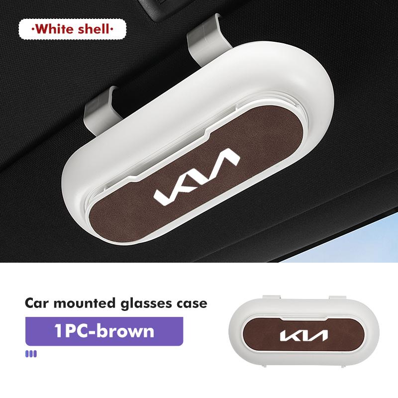 Car Portable Sun Visor Sunglasses Holder Case Glasses Boxes Interior Accessories For KIA Ceed Sportage Rio K5 K2 Optima Cerato drlqc11