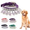 Fashionable Comfortable Faux Leather Pet Dog Collar with Pendant for Teddy