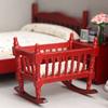 Wooden Dollhouse Shake Bed Decoration Toys for 6-8 Year Old Kids Pretend for Play Improve Intelligence Supplies