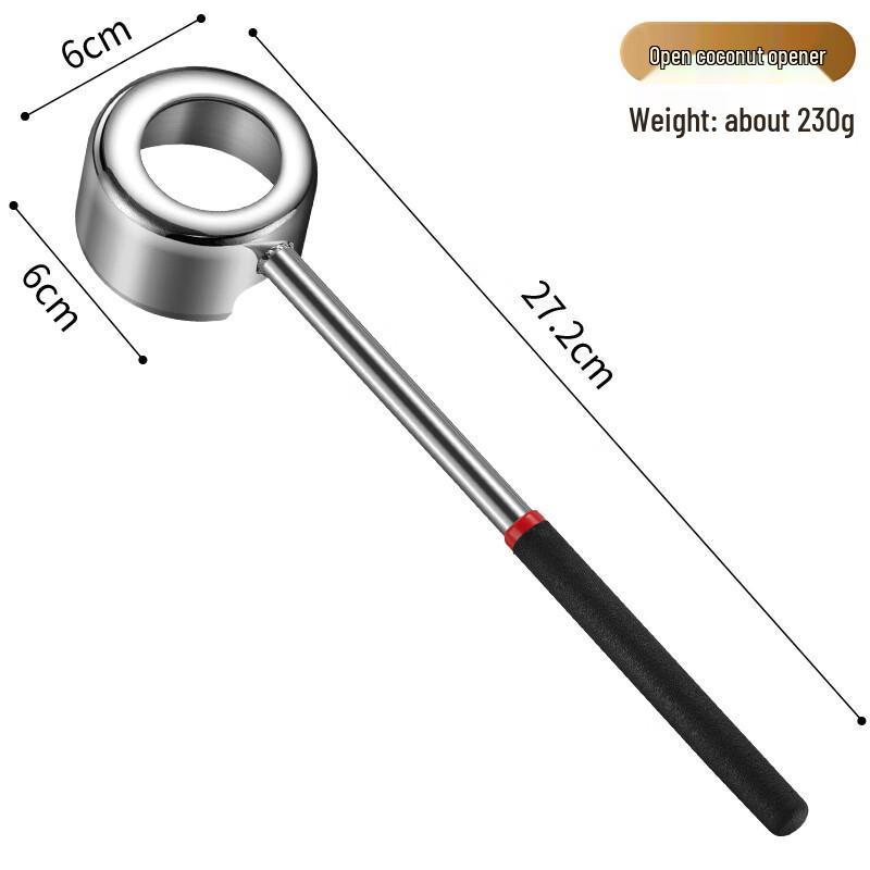 OJW Stainless Steel Dual-Purpose Coconut Opener Set