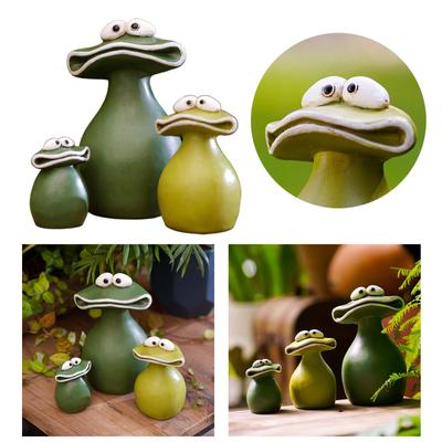 Creative Craft Resin Frogs Figurine Decor Funny Frogs Sculpture Statue Personalized Animal Collectible Figurines Frogs
