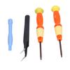 Joystick Replacement Tool Console Repair Kit with 3D Analog Joystick Screwdrivers Tweezers for N  Controller(Black )