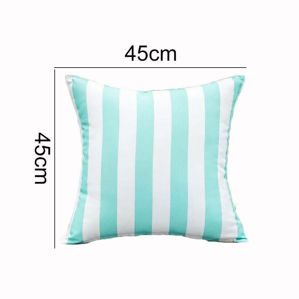 Waterproof Pillow Cover Striped Pillow Case Colorful Outdoor Cushion Cover  Sofa