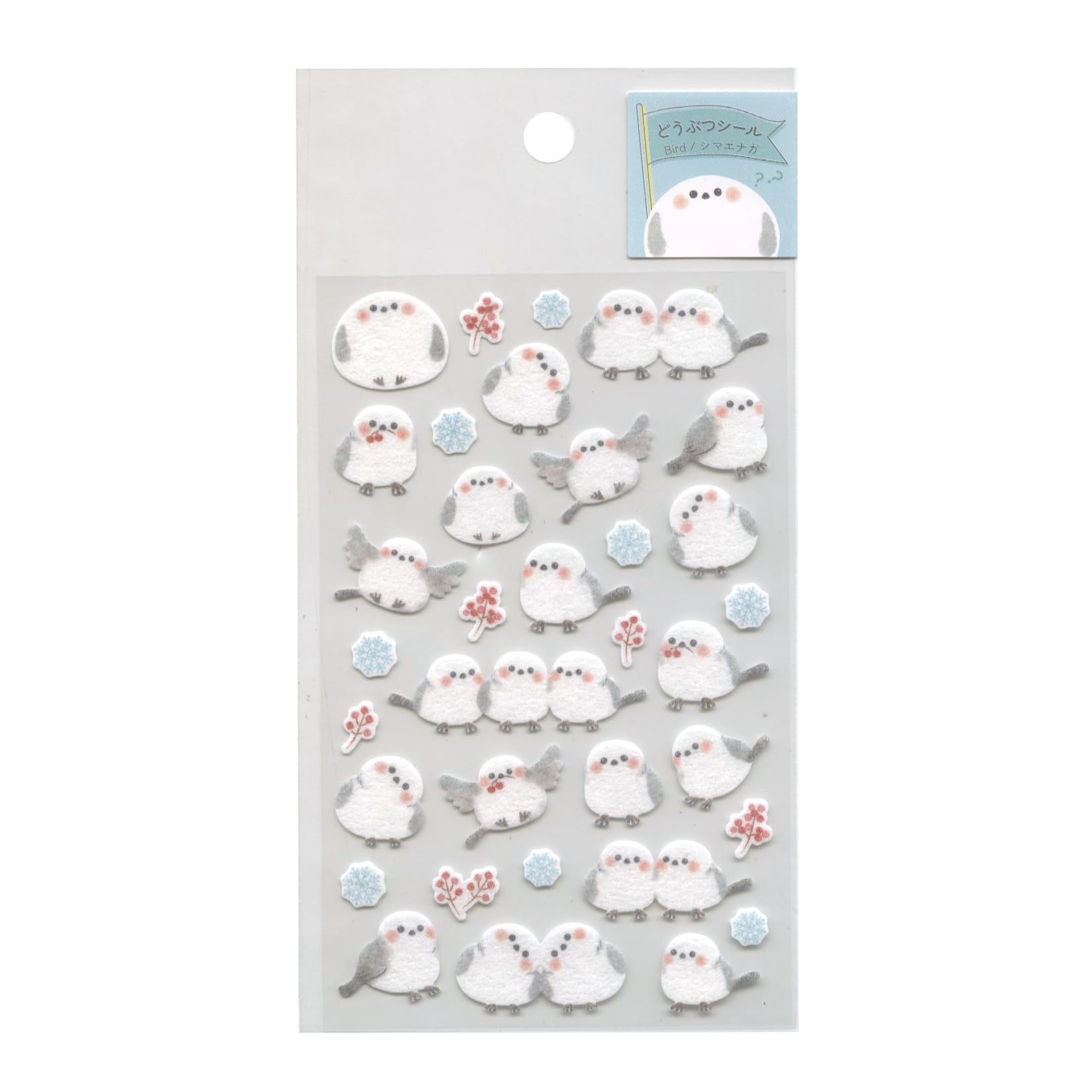 

Close Pin Sticker Animal Sticker Shimaenaga US16490