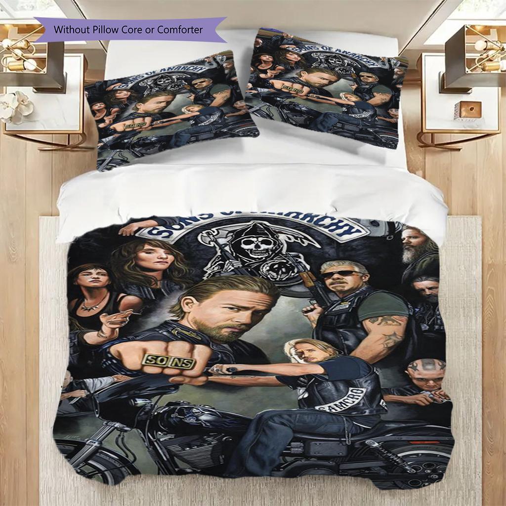 Skull Crossbones Dark Portrait Bedding 1 Duvet Cover 2 Pillowcase Without Core Duvet Cover And Pillowcase Christmas Birthday Gift