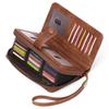 RNIEGA Women's Long Wallet, Large Capacity, Genuine Leather, Popular Wallet, Receipt Compartment, Coin Purse, Card Case, Sorting, Skimming