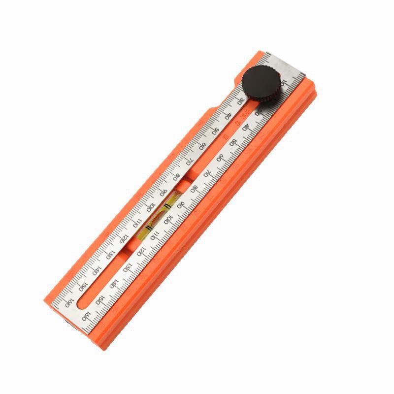 Multi-Angle Rotatable Woodworking Scribing and Depth Positioning Ruler