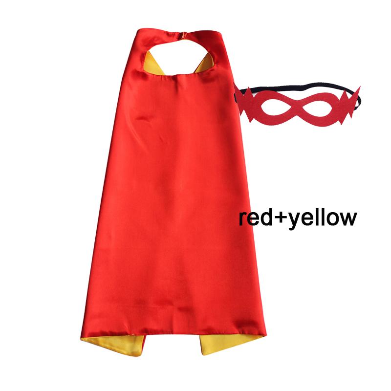 Kids Superhero Capes Plain Satin Solid Capes Boys Girls Birthday Party Favor Anime Cosplay