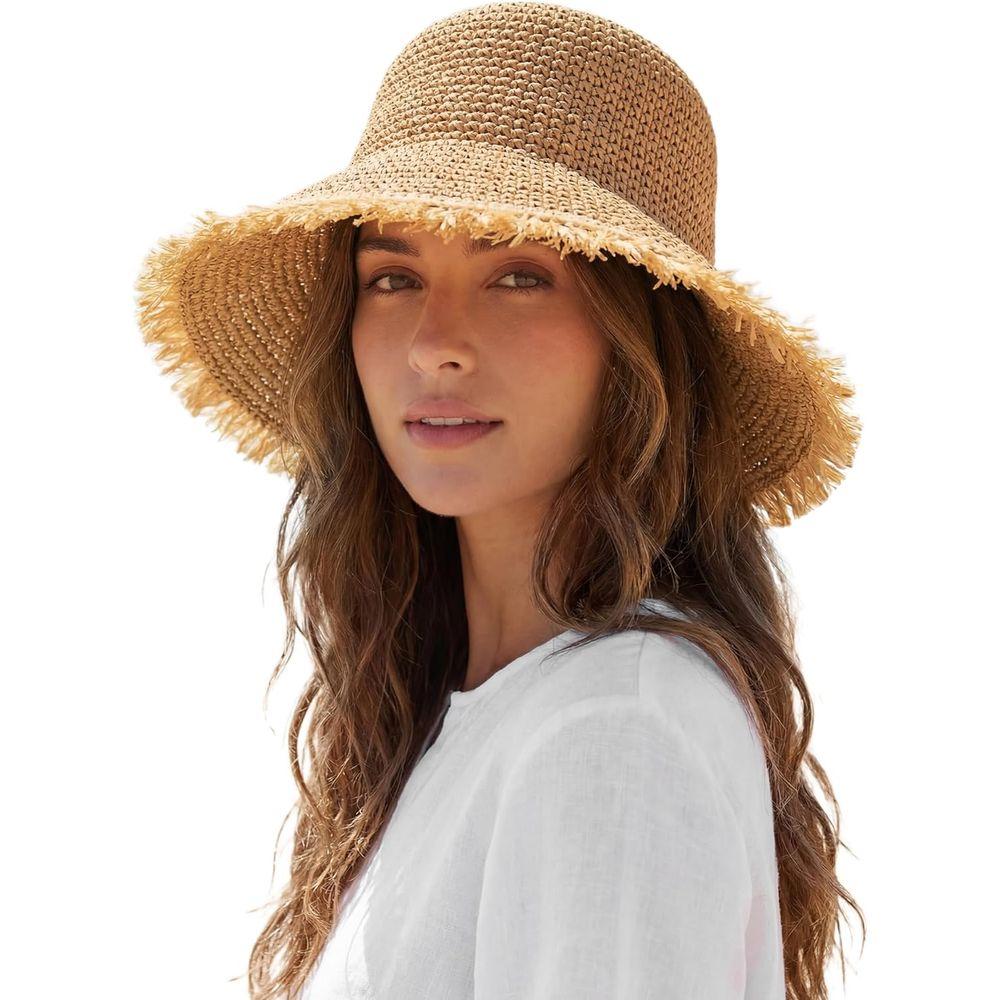 Zealous Sole Women's Packable Sun Hat With Chin Strap For Upf 50+ Summer Protection Cm