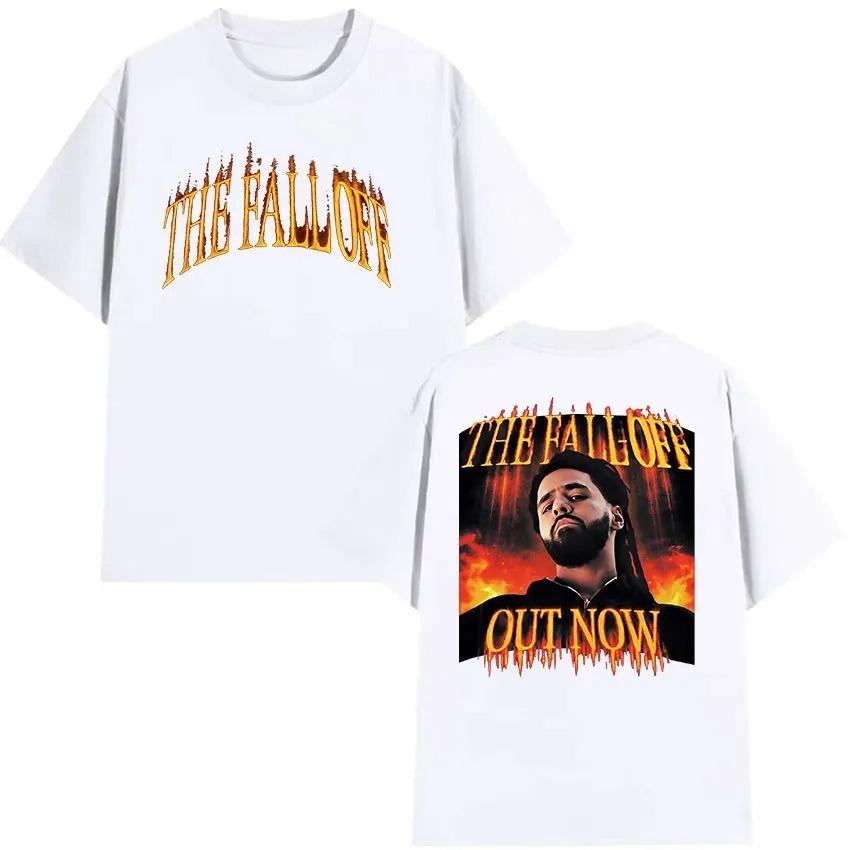 J.Cole The Fall Off New Album 2026 Graphic T Shirts Unisex Hip Hop Retro Style Short Sleeve T-Shirt Casual Cotton Tees