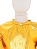 Kids Girls Dance Performance Outfit 2-Piece Set: Metallic Shiny Long Sleeve T-shirt & Matching Shiny Pants for Stage & Party