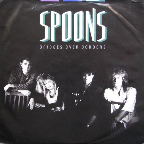 

7inch Record SPOONS Bridges Over Borders ANS071 Anthem 1986 Canada Rock Used