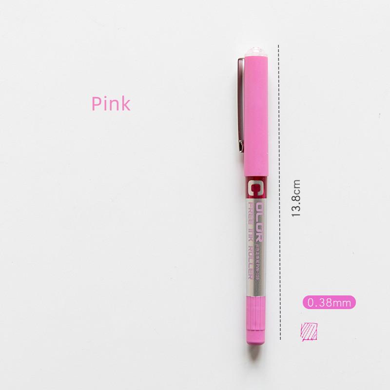 PenLab 1pcs Free Ink Color Gel Pen Set Super Liquid 0.38mm Extra Fine Roller Ball Pens for Daily Writing Office School