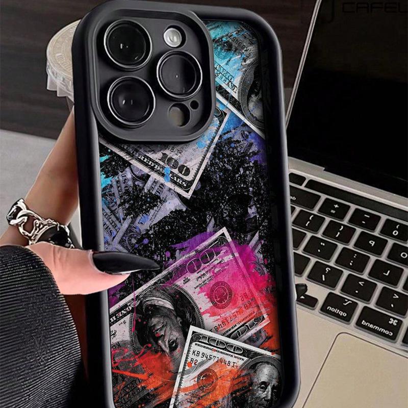 Personalized Dollar Bill Graphic Phone Case For iPhone 16 15 14 13 12 11 X XR XS SE2 SE 8 7 Plus Pro Max Mini Silicone Back Cove