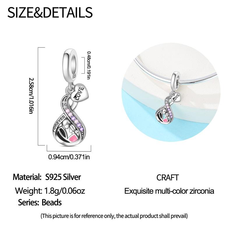 

Original Copper Romantic Forever Surprise Proposal Love Charms Beads Pendant For Bracelet Fine Diy Jewelry Gifts