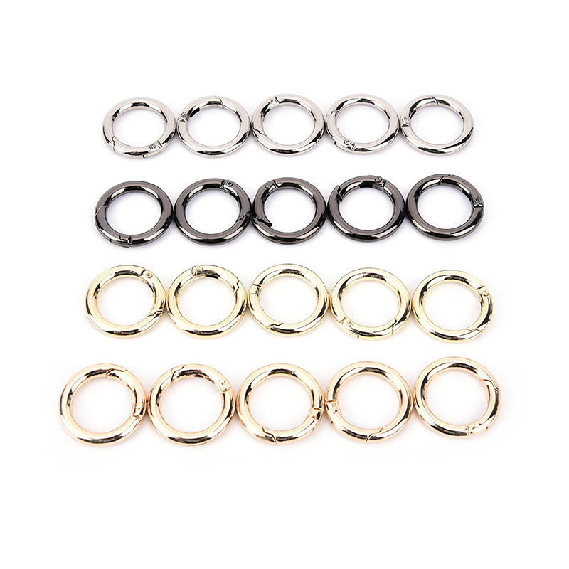 5stück kreis runde karabinerhaken schlüsselanhänger schnalle 28mm schnappclip Tk