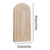 Boho Holz Wandvase Wandmontierte Vase Bogenförmige Dekorative Hängepflanzer für Wohnzimmer Schlafzimmer Heimwanddekoration