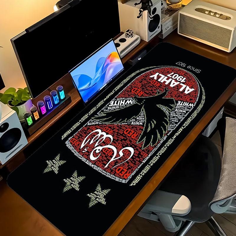 Al Ahly SC Mouse Pad, Large Gaming Desk Mat, Non-slip XXL Mousepad for Laptop & Tablet, Mini PC Playmat with Stitched Edges