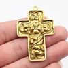 Large Crosses Detailed Religious Charm Antique Bronze Zinc Alloy Jewelry Making Supplies Necklace Making DIY Charms