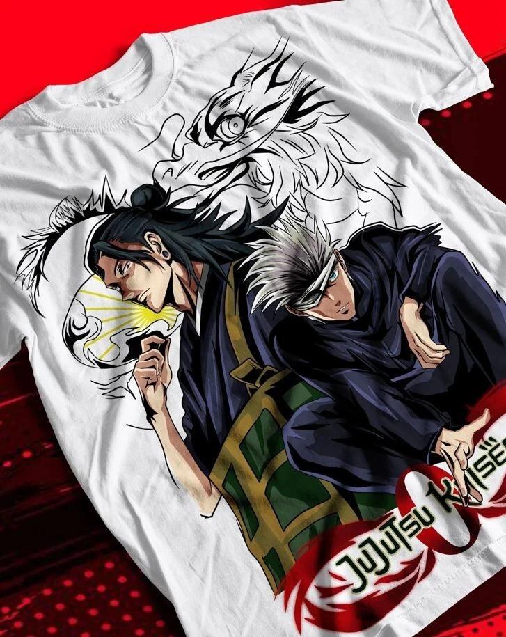Jujutsu Kaisen Tshirt Geto Suguru Gojo Girl Anime Gift Black Tshirt All Size S