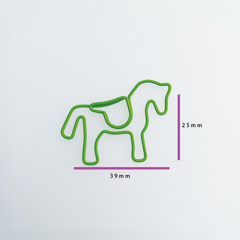 Farbige hufeisenförmige Metallbüroklammern – Kreatives und niedliches Tierdesign