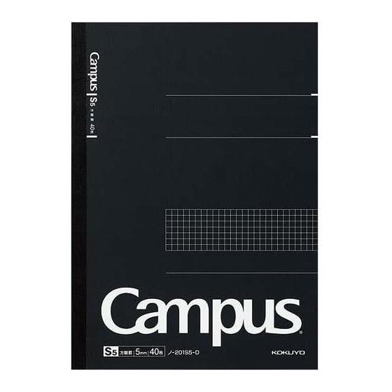KOKUYO Campus Note A4 сетка 5 мм в линейку 40 листов черного цвета x 5