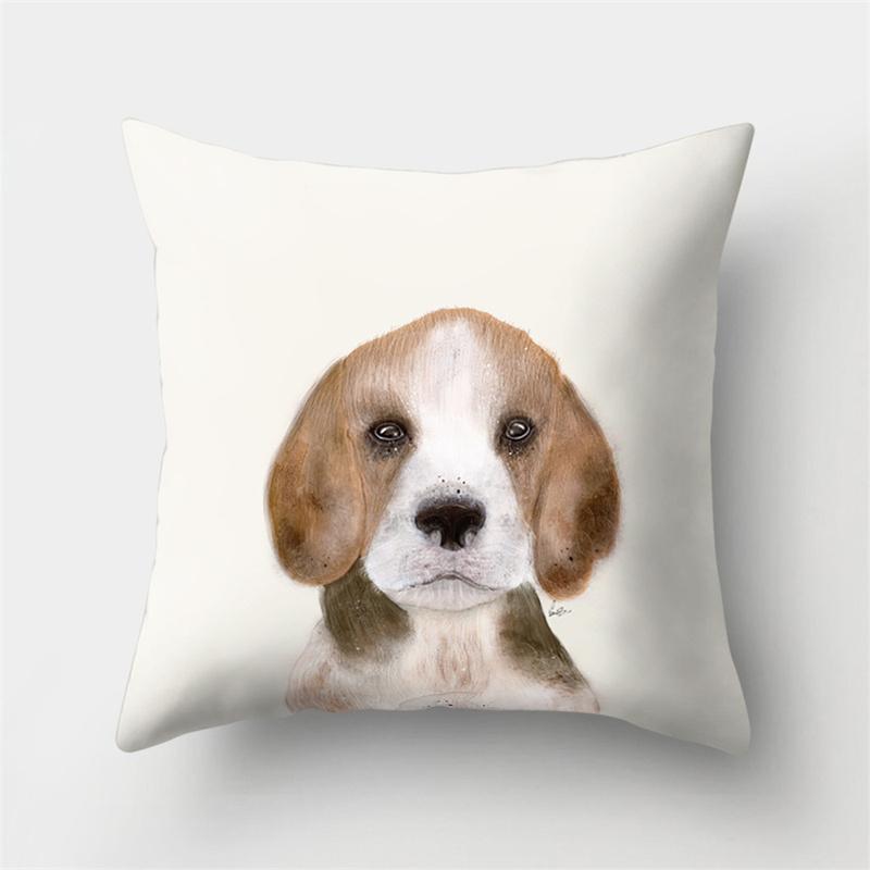 Cute Animal Dog Deer Bear Cushion Cover Home Living Room Sofa Bedroom Decorative Pillow Pillow Cover