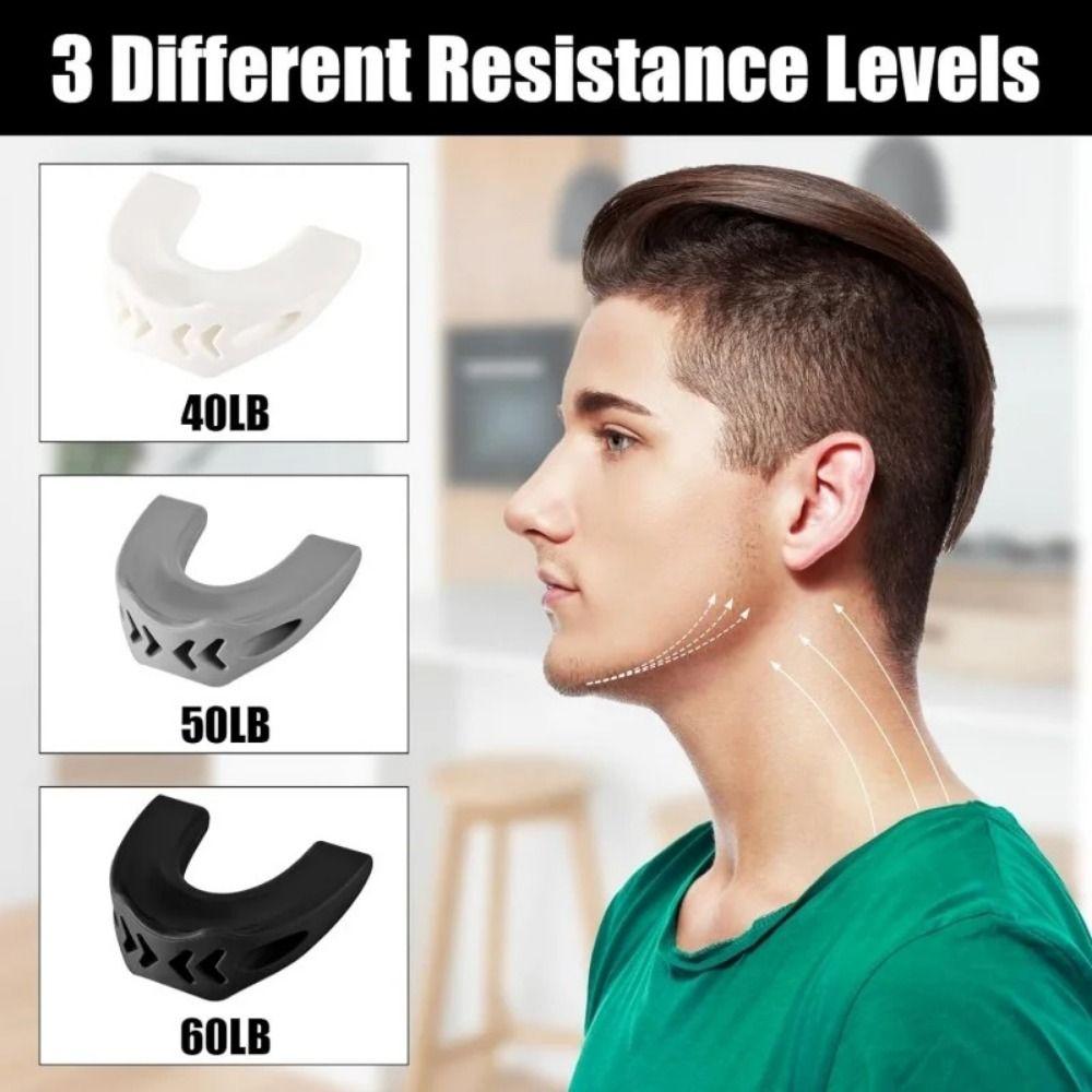 40/50/60Lbs Redefine Jawline Trainer Portable Double Chin Jawliner New Jaw Exerciser