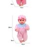 Baby Girl Doll Stroller with Light and Sound - Pretend Play Birthday Gift
