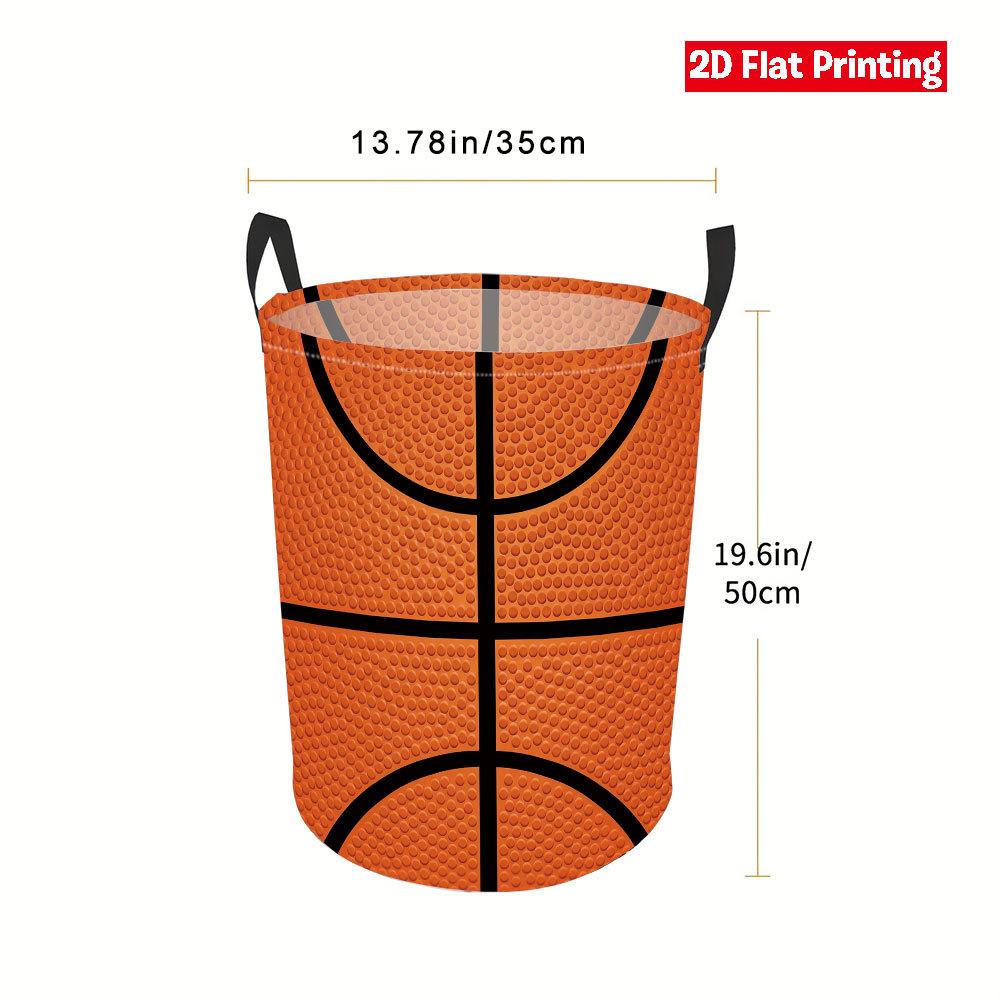 Collapsible Laundry Basket Large Round Waterproof Fabric Hamper Dirty Clothes Storage Bin Toy Organizer with Handles