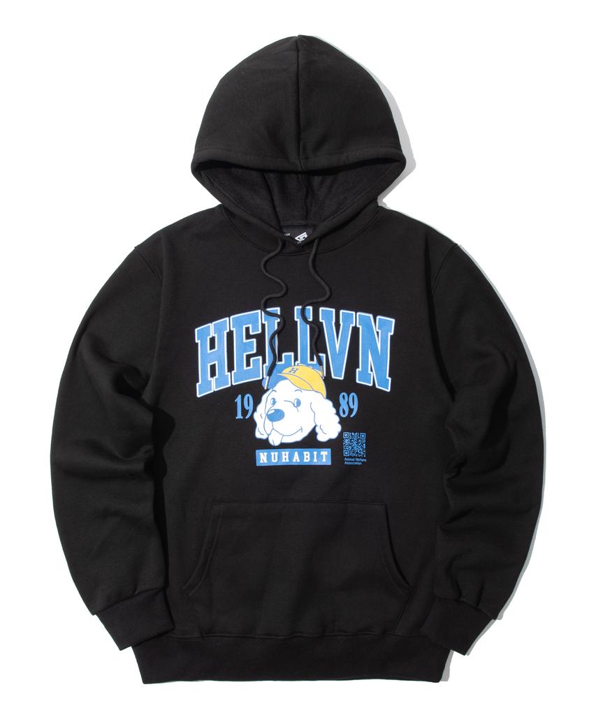 H/V Smiledog Premium Fleece Hoodie_Black (Gph4-2Hva37)