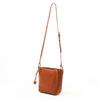 First layer vegetable tanned oil wax cowhide portable women's bag new fashionable large-capacity textured shoulder crossbody bucket bag