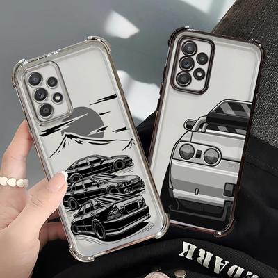 Husă Moale pentru Samsung Galaxy A21s A13 A33 A26 A35 A36 A24 A52 A17 A15 A16 A25 Mașină JDM Drift Japoneză