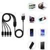 Multi Charging Cable USB C Splitter Cable 4 in 1 Fast Charging Cord Cable