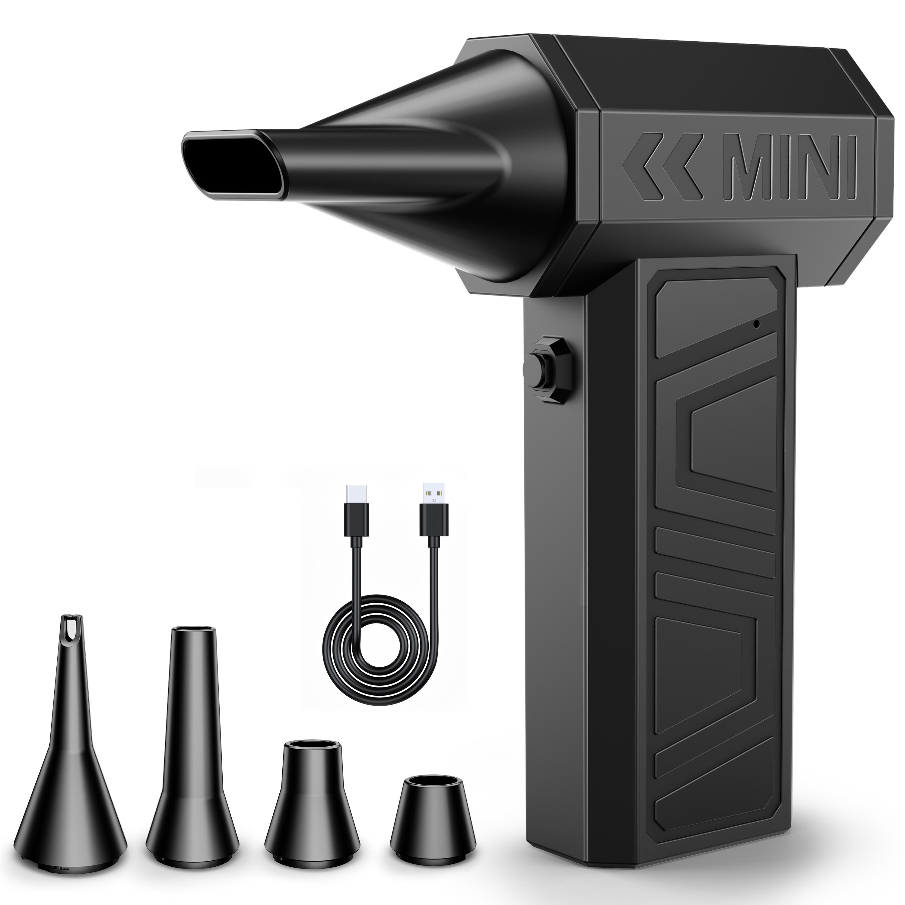 

Turbo Fan Electric Air Duster Multifunctional Jet Blowing Snow Car Accessories For Car RV Truck Trailer Cleaning Blower Tool чорний