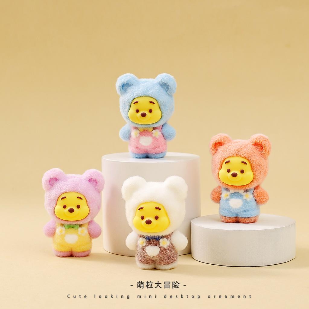 9Pcs/Set Anime Winnie Pooh Bear Figure Toy Mini Figurine Desktop Decoration Model Ornaments Toys Boys Girls Christmas Gifts