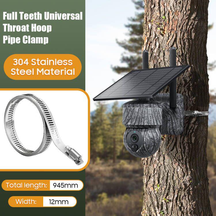 4G Wireless PTZ Outdoor Dome Camera - HD Night Vision, Solar-Powered, Waterproof Surveillance System
