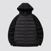 Couple Hooded Light Knitted Splicing Down Jacket Women's Autumn and Winter New Fashion Versatile Jacket