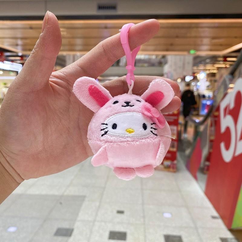 Hello Kitty Plush Keychain With Metal Clasp And Gift For Collectors