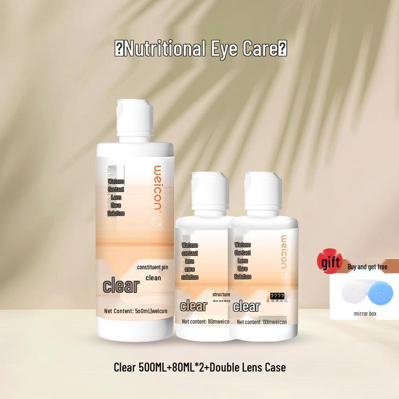 ვეიკანგ ჩენსი ფერადი კონტაქტური ლინზების ხსნარი ქალებისთვის - მიოპიის მოვლა, ხელმისაწვდომია დიდ და პატარა ბოთლებში