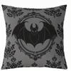 Home Decor Gothic Bat Pattern Decorative Pillow Covers Pattern Cushion Cover Suitable for Sofa Bedroom Car Pillow Cover