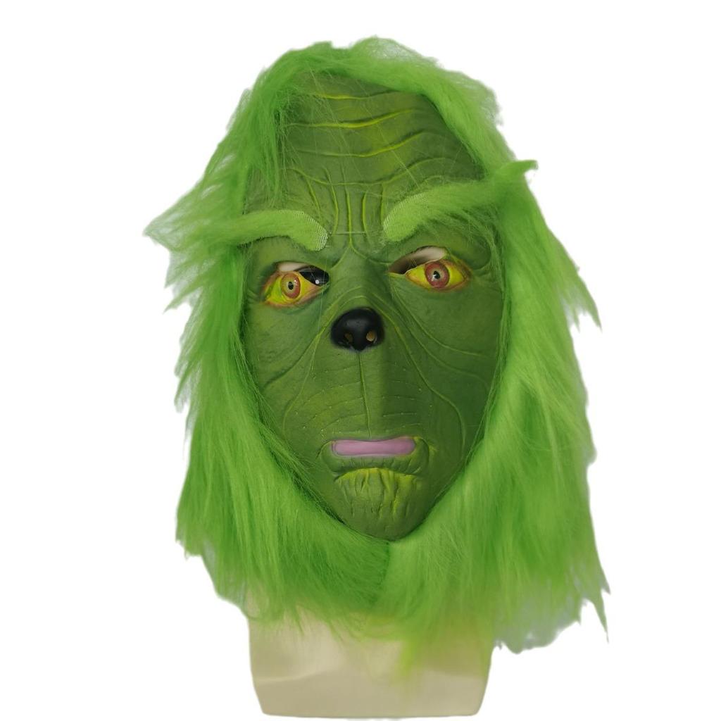 Grinch Christmas Costume Set: Green Furry Monster Outfit for Halloween and Events