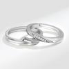Light Luxury Mobius Strip Couple Rings Open Design Love Token Simple Fashion Men And Women Jewelry