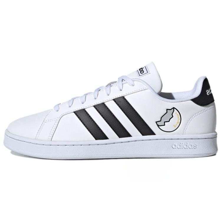 adidas neo Grand Court  White Black  Men s FY3022 EU 38