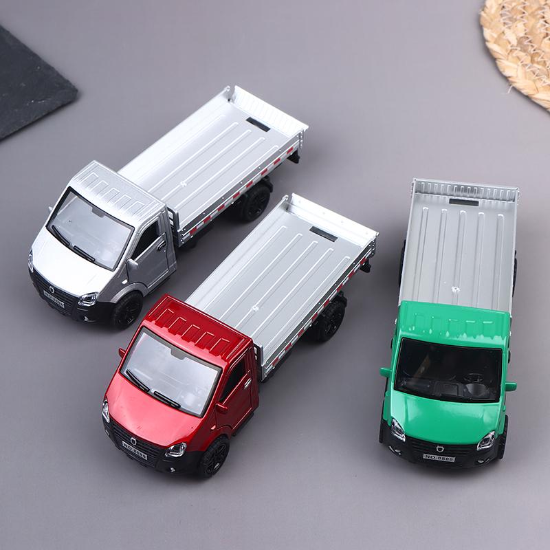 1/36 Scale Alloy Pullback Three-door Truck Carry Cargo Boy's Toy Die-cast Metal Kids Toy Transport Truck